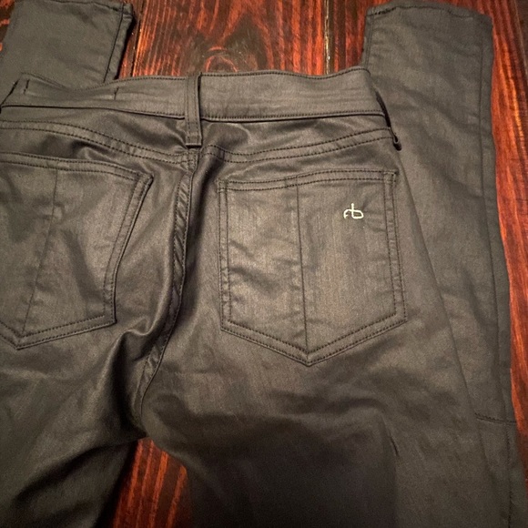 Rag and Bone charcoal size 25 pants lace up back new without tags super skinny - Picture 4 of 12